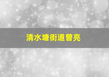 清水塘街道曾亮