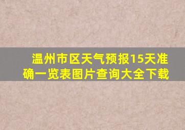 温州市区天气预报15天准确一览表图片查询大全下载