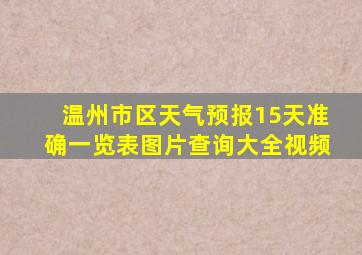 温州市区天气预报15天准确一览表图片查询大全视频