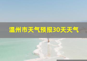 温州市天气预报30天天气