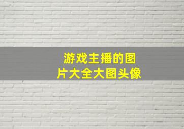 游戏主播的图片大全大图头像