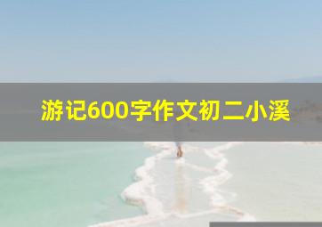 游记600字作文初二小溪