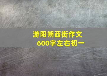 游阳朔西街作文600字左右初一