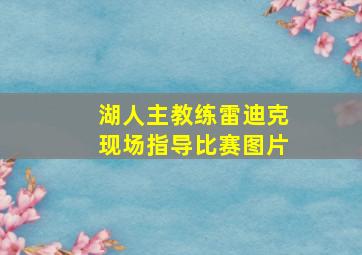 湖人主教练雷迪克现场指导比赛图片