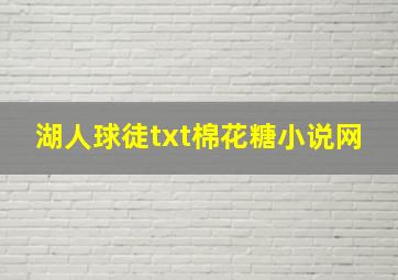 湖人球徒txt棉花糖小说网