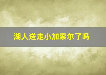 湖人送走小加索尔了吗