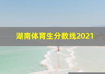 湖南体育生分数线2021