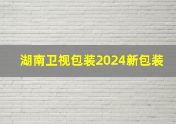 湖南卫视包装2024新包装