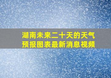 湖南未来二十天的天气预报图表最新消息视频