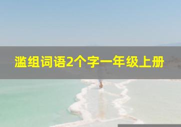 滥组词语2个字一年级上册