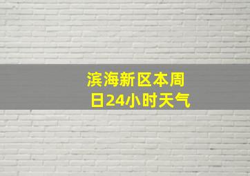 滨海新区本周日24小时天气