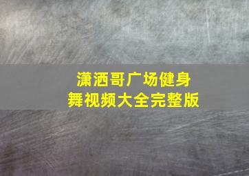 潇洒哥广场健身舞视频大全完整版