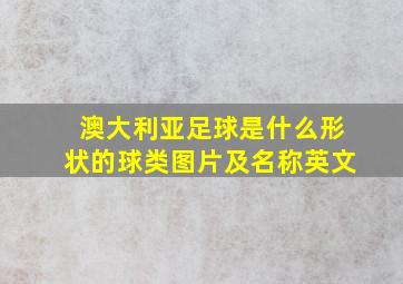 澳大利亚足球是什么形状的球类图片及名称英文