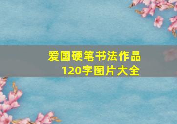 爱国硬笔书法作品120字图片大全