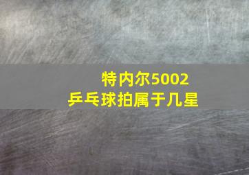 特内尔5002乒乓球拍属于几星