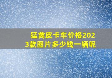 猛禽皮卡车价格2023款图片多少钱一辆呢