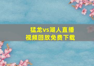 猛龙vs湖人直播视频回放免费下载