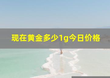 现在黄金多少1g今日价格