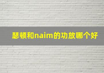 瑟顿和naim的功放哪个好