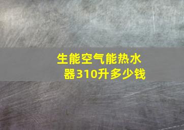 生能空气能热水器310升多少钱