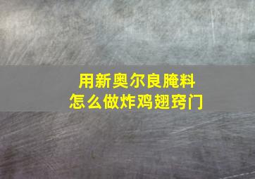 用新奥尔良腌料怎么做炸鸡翅窍门