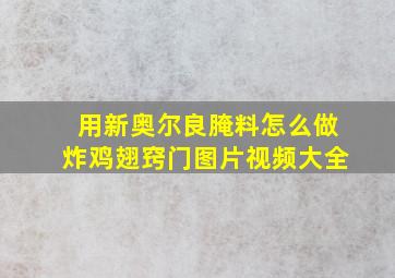 用新奥尔良腌料怎么做炸鸡翅窍门图片视频大全