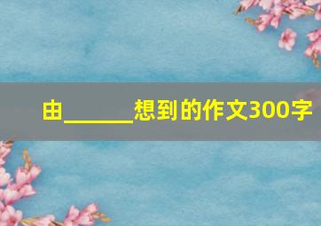 由______想到的作文300字