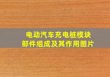 电动汽车充电桩模块部件组成及其作用图片