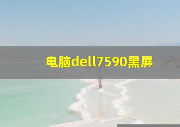 电脑dell7590黑屏