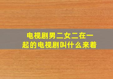 电视剧男二女二在一起的电视剧叫什么来着