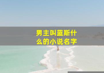 男主叫蓝斯什么的小说名字