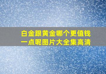 白金跟黄金哪个更值钱一点呢图片大全集高清