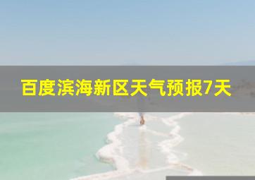 百度滨海新区天气预报7天