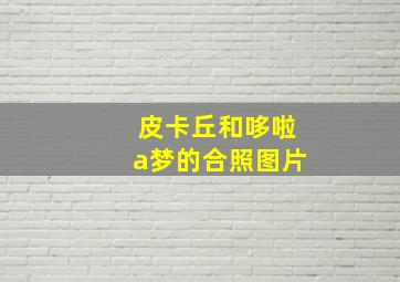 皮卡丘和哆啦a梦的合照图片