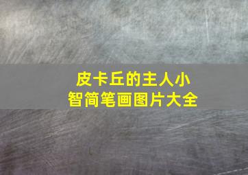 皮卡丘的主人小智简笔画图片大全