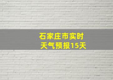 石家庄市实时天气预报15天