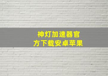 神灯加速器官方下载安卓苹果