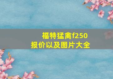 福特猛禽f250报价以及图片大全