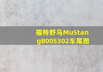 福特野马MuStangB00S302车尾图