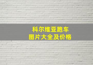 科尔维亚跑车图片大全及价格