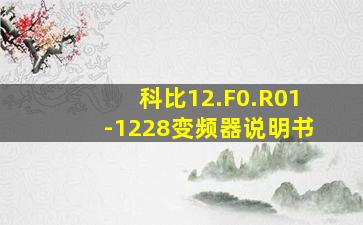 科比12.F0.R01-1228变频器说明书