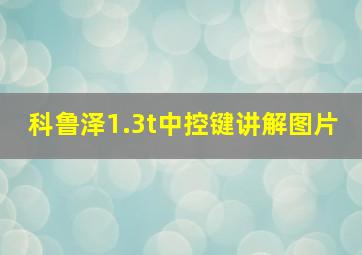 科鲁泽1.3t中控键讲解图片