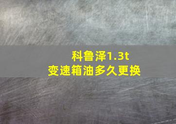 科鲁泽1.3t变速箱油多久更换