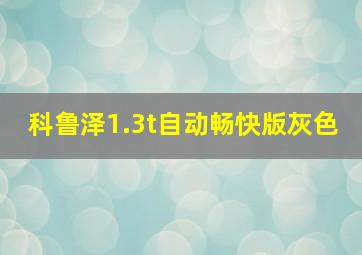 科鲁泽1.3t自动畅快版灰色