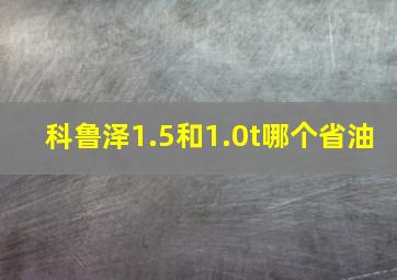 科鲁泽1.5和1.0t哪个省油