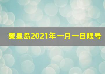 秦皇岛2021年一月一日限号