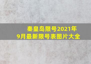 秦皇岛限号2021年9月最新限号表图片大全