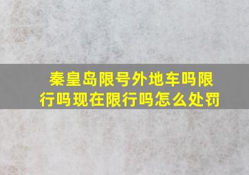 秦皇岛限号外地车吗限行吗现在限行吗怎么处罚