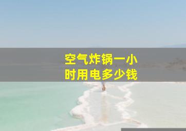 空气炸锅一小时用电多少钱