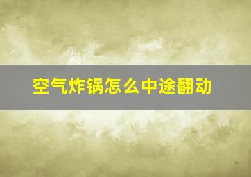 空气炸锅怎么中途翻动